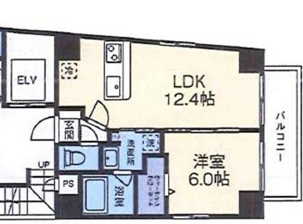 エフ・パークレジデンス横浜反町4281(1LDK/7階)の間取り写真