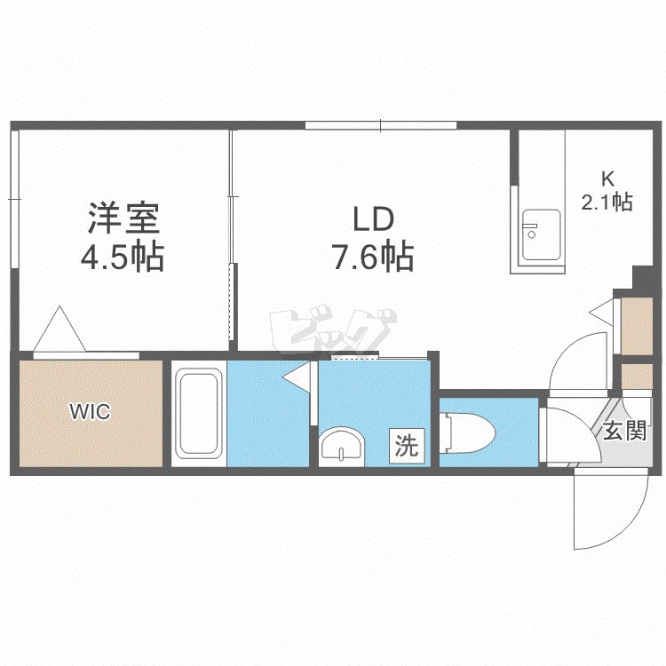 ANANAS(1LDK/3階)の間取り写真