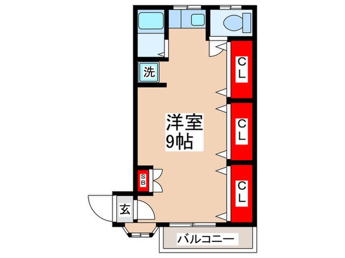 ファイン滝野川A(ワンルーム/3階)の間取り写真