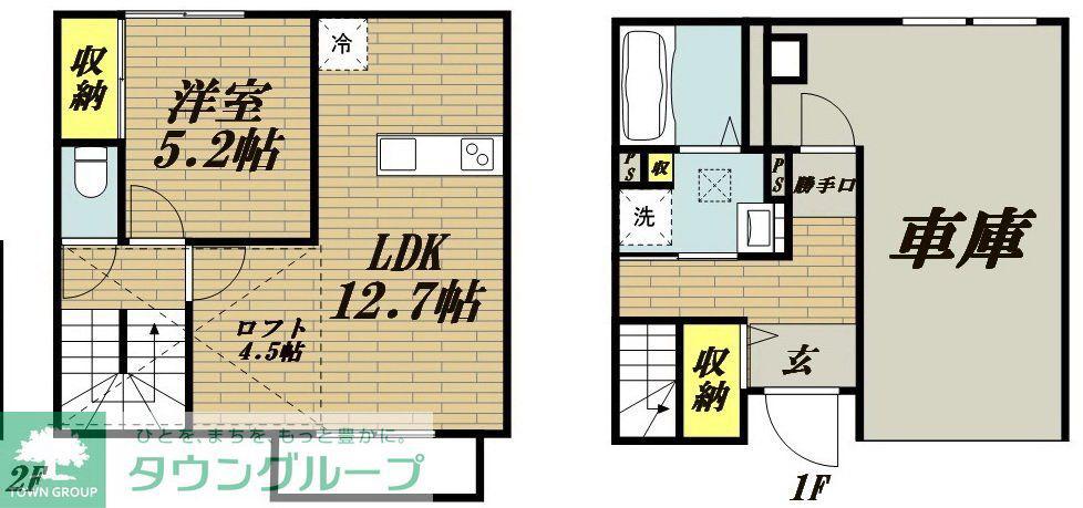 サクラーレBANSU(1LDK/1階)の間取り写真