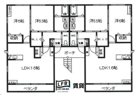 ソレイユ(2LDK/2階)の間取り写真