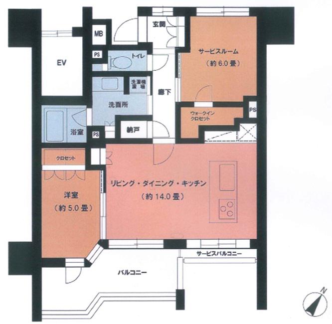 クレアホームズ千葉パークフィールズ(1SLDK/3階)の間取り写真