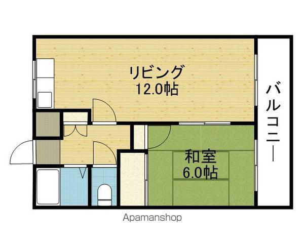 長谷川ハイツ(1LDK/2階)の間取り写真