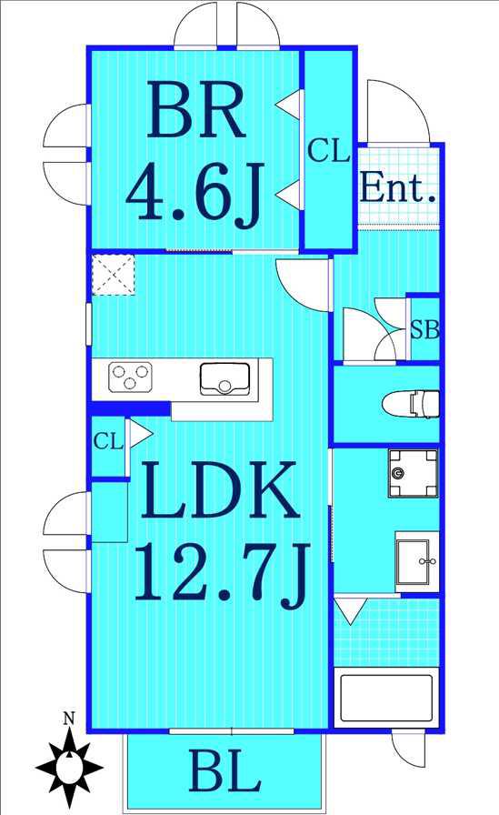 エール アンジュ(1LDK/3階)の間取り写真