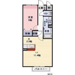 ルーチェSHIBA(1LDK/1階)の間取り写真