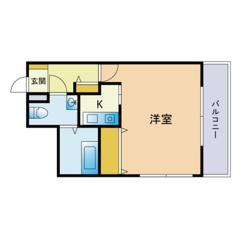 プリメール箱崎Ⅱ(1K/7階)の間取り写真