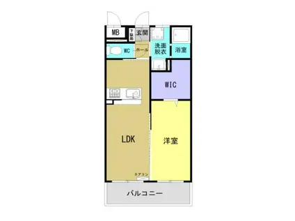日向・永江町1丁目マンション(1LDK/1階)の間取り写真
