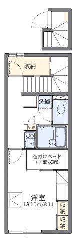 レオパレス地御前(1K/2階)の間取り写真