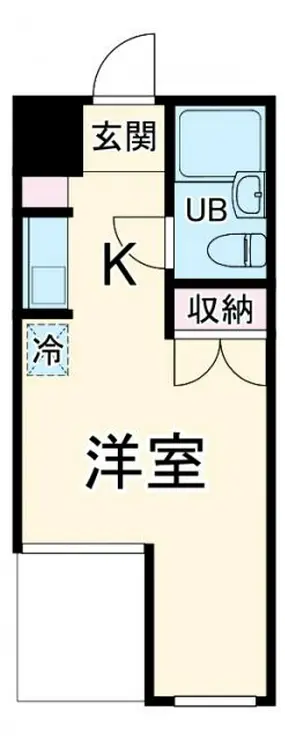 スカイコート生麦 9階階 間取り