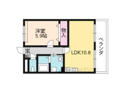 アプローズ(1LDK/1階)の間取り写真