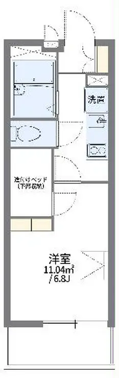 レオパレスメモラブルI 1階階 間取り
