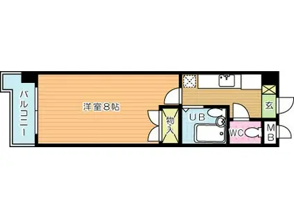 ルネッサンスTOEIもりつね(1K/5階)の間取り写真