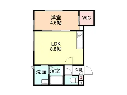 リセンス太閤山(1LDK/2階)の間取り写真