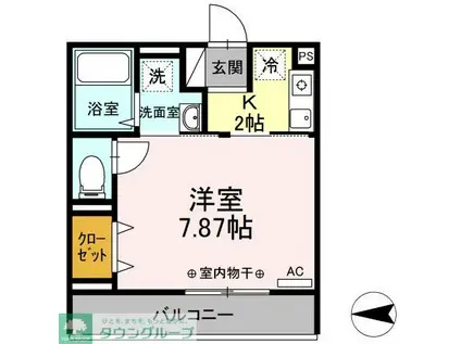 COMFORT YUUYA(1K/2階)の間取り写真