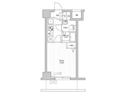 N-STAGE HON-ATSUGI SAKAECHO(1K/7階)の間取り写真