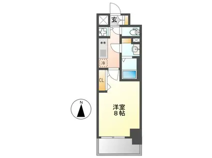 プレサンス新栄町ギャラント(1K/3階)の間取り写真