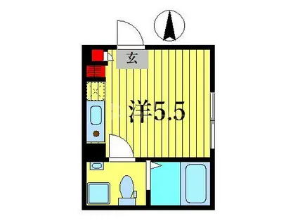 EPICER柴又(ワンルーム/4階)の間取り写真