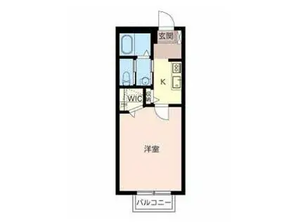 MAST COURT 近江(1K/1階)の間取り写真