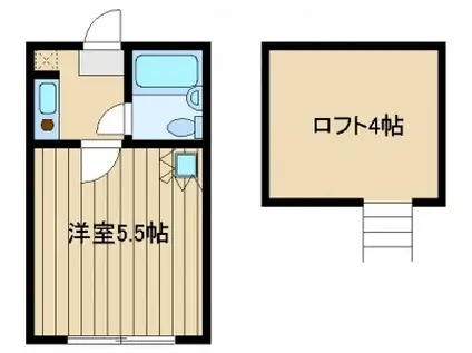 エクセレント早宮(1K/1階)の間取り写真