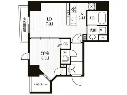 PEAKS神田 PEAKS神田(1LDK/4階)の間取り写真