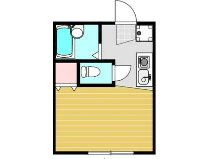 メゾン南長崎(ワンルーム/2階)の間取り写真