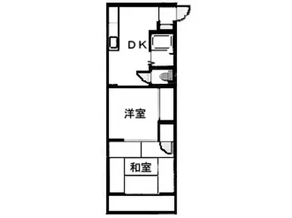 豊円コート(2K/1階)の間取り写真