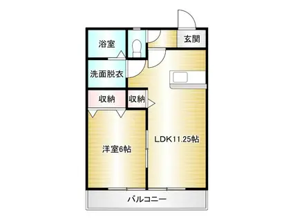 ARK PRIME B(1LDK/1階)の間取り写真