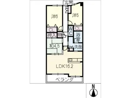 パークナード桑名駅前(3LDK/12階)の間取り写真