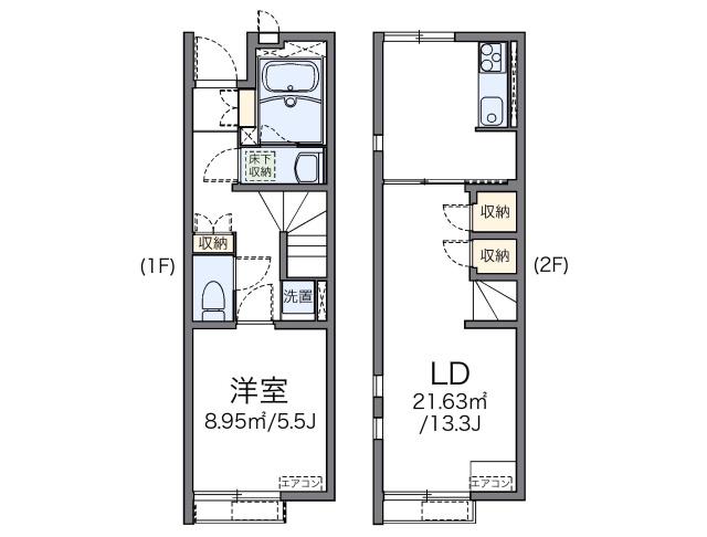 レオネクスト花水木(1LDK/1階)の間取り写真