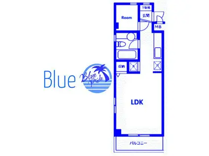 プリメーラ湘南(1LDK/4階)の間取り写真