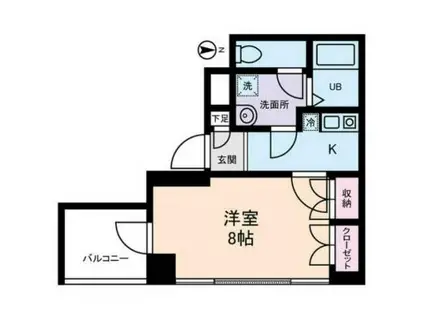 小宮ビル(1K/7階)の間取り写真