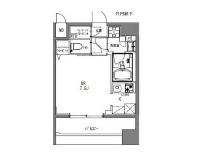 LA DOUCEUR秋葉原(1LDK/7階)の間取り写真