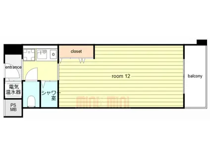 芦屋打出アーバンライフ(ワンルーム/10階)の間取り写真