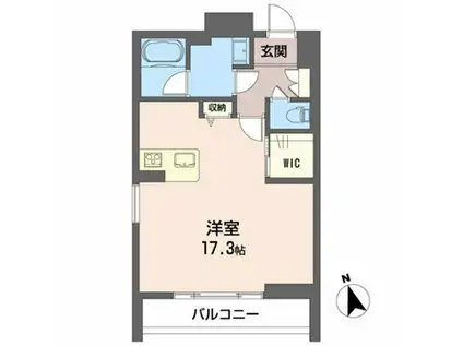 シャルマンクレールII(2DK/2階)の間取り写真