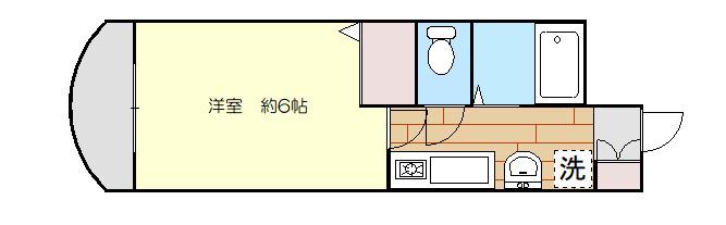 エムパレスV(1K/1階)の間取り写真