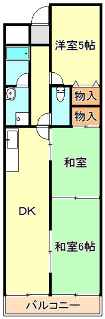 ベルトピア西明石7(3DK/3階)の間取り写真