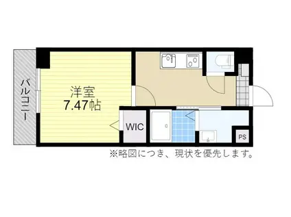 プレジデンス天満町(1K/5階)の間取り写真