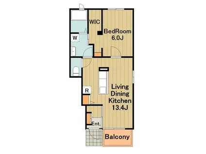 ノーブル・パレスⅢ(1LDK/1階)の間取り写真