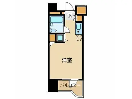 マイキャッスル渋谷JP(ワンルーム/4階)の間取り写真