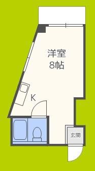 ラパンジール阿波座II(ワンルーム/5階)の間取り写真
