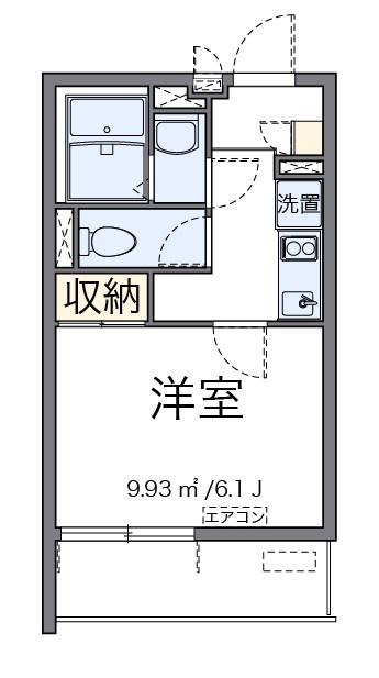 葵芳 1号館(1K/1階)の間取り写真