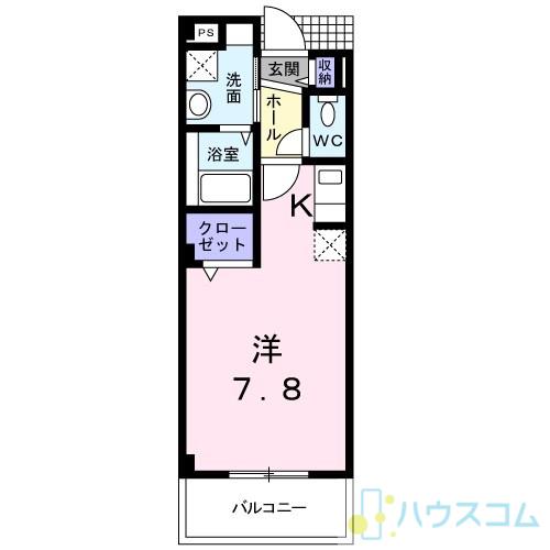 T・コート21(ワンルーム/2階)の間取り写真