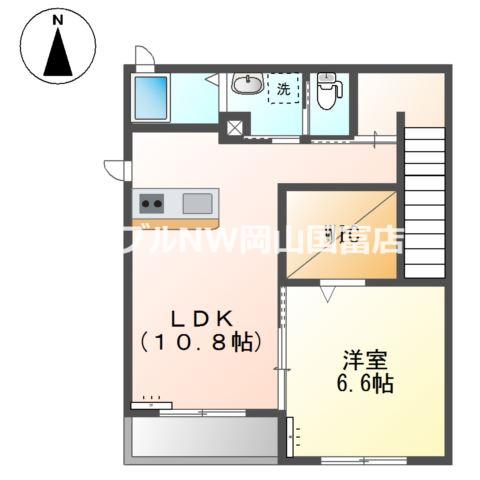 フレシール(1LDK/2階)の間取り写真