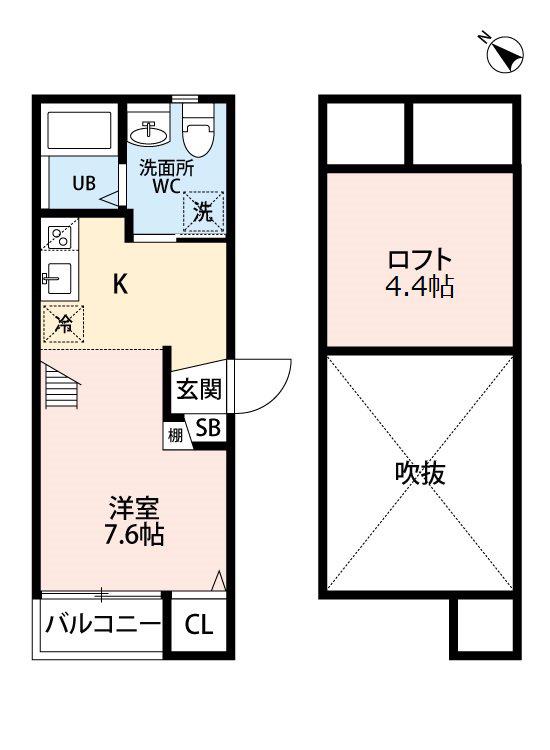 HARMONIE博多アルモニ(ワンルーム/2階)の間取り写真