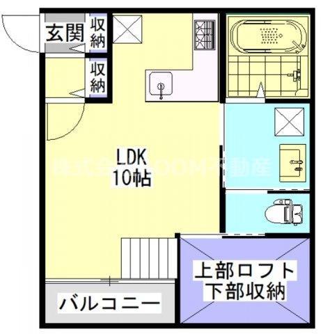LARGO A・B(ワンルーム/1階)の間取り写真