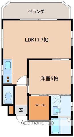 ソラーレ霧島(1LDK/6階)の間取り写真