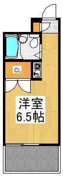 エトワール国領(ワンルーム/1階)の間取り写真