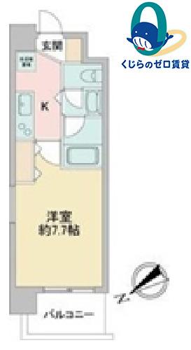 アルフィーレ新栄(1K/9階)の間取り写真