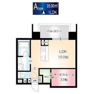 チェスナット88(1LDK/3階)の間取り写真
