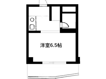 サンライヅ湘南(1K/4階)の間取り写真